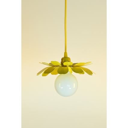 Bohemia-Design - Lustre pendente em cabo 1xE27/60W/230V amarelo