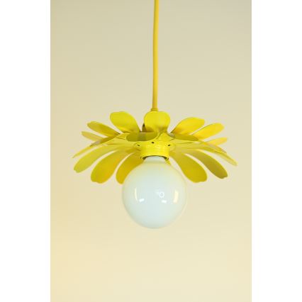 Bohemia-Design - Lustre pendente em cabo 1xE27/60W/230V amarelo
