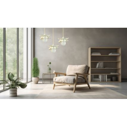 Bohemia-Design - Lustre pendente em cabo 1xE27/60W/230V creme