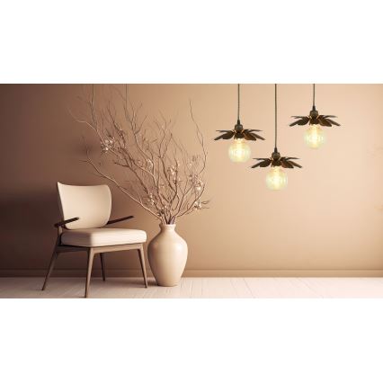 Bohemia-Design - Lustre suspenso em cabo 1xE27/60W/230V, acabamento bronze