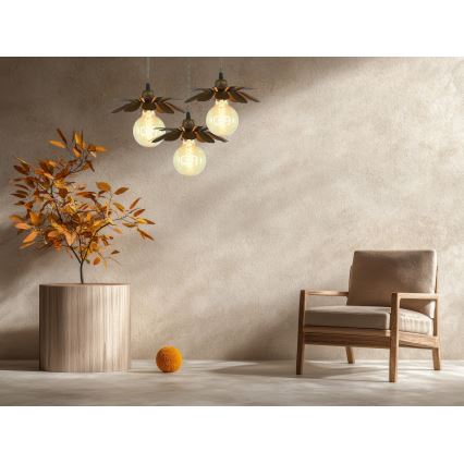 Bohemia-Design - Lustre suspenso em cabo 1xE27/60W/230V, acabamento bronze