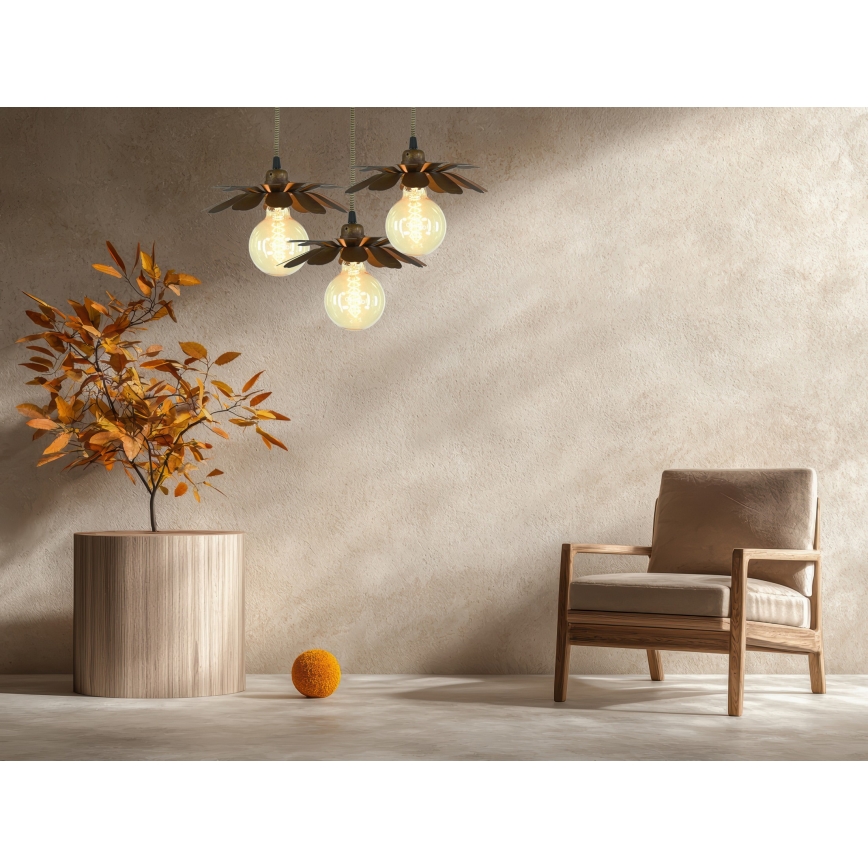 Bohemia-Design - Lustre suspenso em cabo 1xE27/60W/230V, acabamento bronze