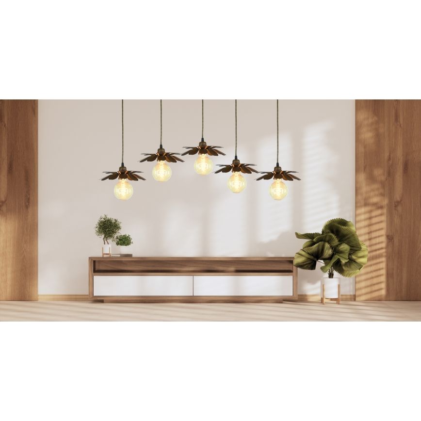 Bohemia-Design - Lustre suspenso em cabo 1xE27/60W/230V, acabamento bronze