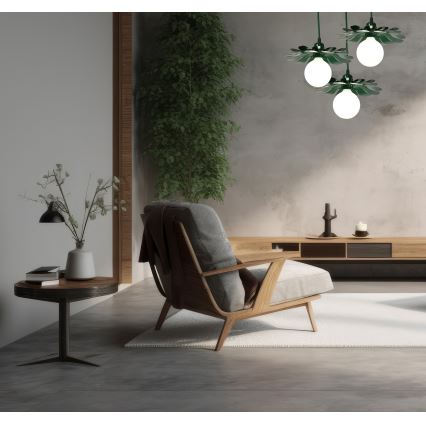 Bohemia-Design - Lustre suspenso por cabo 1xE27/60W/230V verde