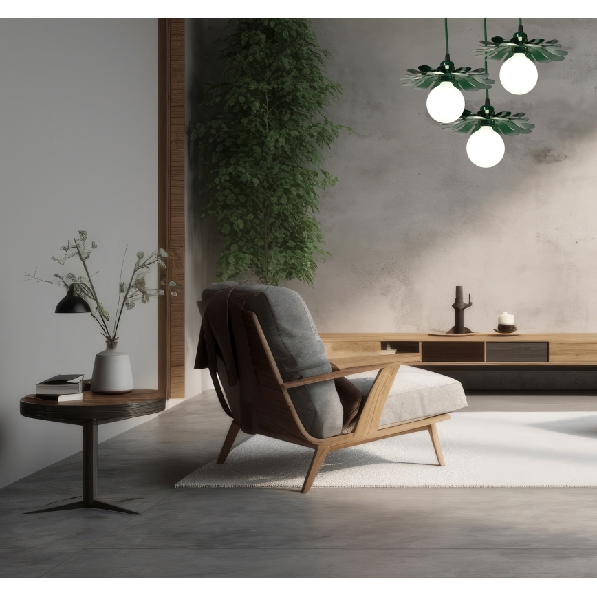 Bohemia-Design - Lustre suspenso por cabo 1xE27/60W/230V verde