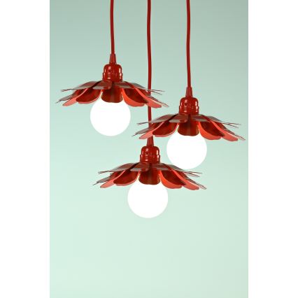 Bohemia-Design - Lustre suspenso por cabo 1xE27/60W/230V vermelho