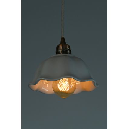 Bohemia-Design - Pendente de porcelana com cabo 1xE27/60W/230V