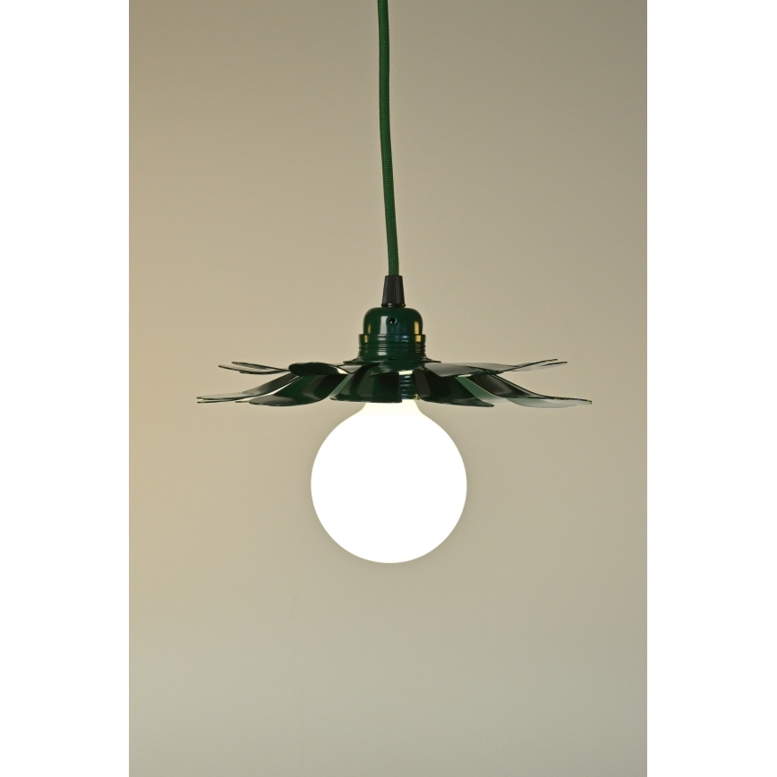 Bohemia-Design - Pendente em cabo 1xE27/60W/230V verde
