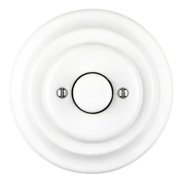 Bohemia-Design - Variador rotativo retrô em porcelana com moldura 250V/10A branco
