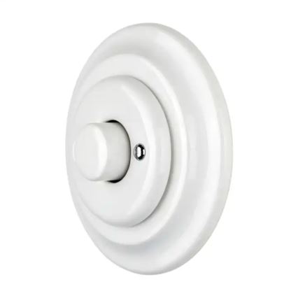 Bohemia-Design - Variador rotativo retrô em porcelana com moldura 250V/10A branco