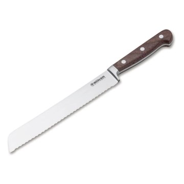 Böker - Faca de pão de cozinha HERITAGE 20,5 cm cabo em nogueira