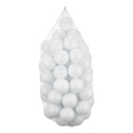 Bolas de plástico para brincar 50 unidades diâmetro 7 cm branco