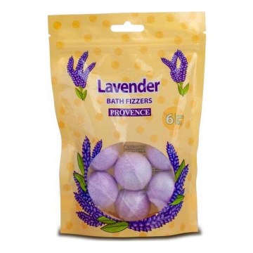 Bomba efervescente para banho PROVENCE 6 unidades lavanda