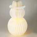 Boneco de neve LED de Natal 39 cm, 12xLED/3xAA, branco quente