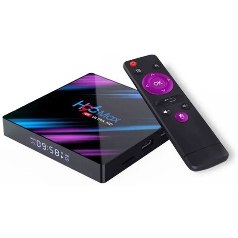 Box de TV Android SMART 4GB RAM 4K Wi-Fi + controlo remoto
