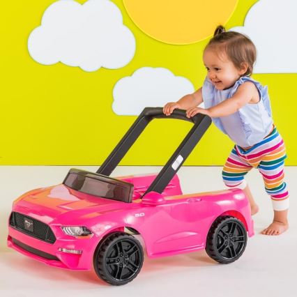Bright Starts - Andador infantil 3 em 1 FORD MUSTANG rosa
