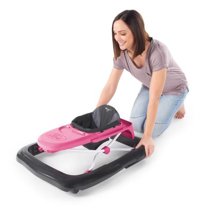 Bright Starts - Andador infantil 3 em 1 FORD MUSTANG rosa