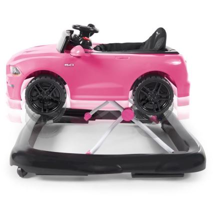 Bright Starts - Andador infantil 3 em 1 FORD MUSTANG rosa
