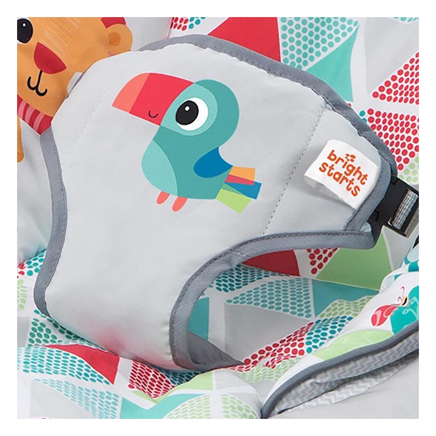 Bright Starts - Espreguiçadeira vibratória para crianças com melodia TOUCAN TANGO