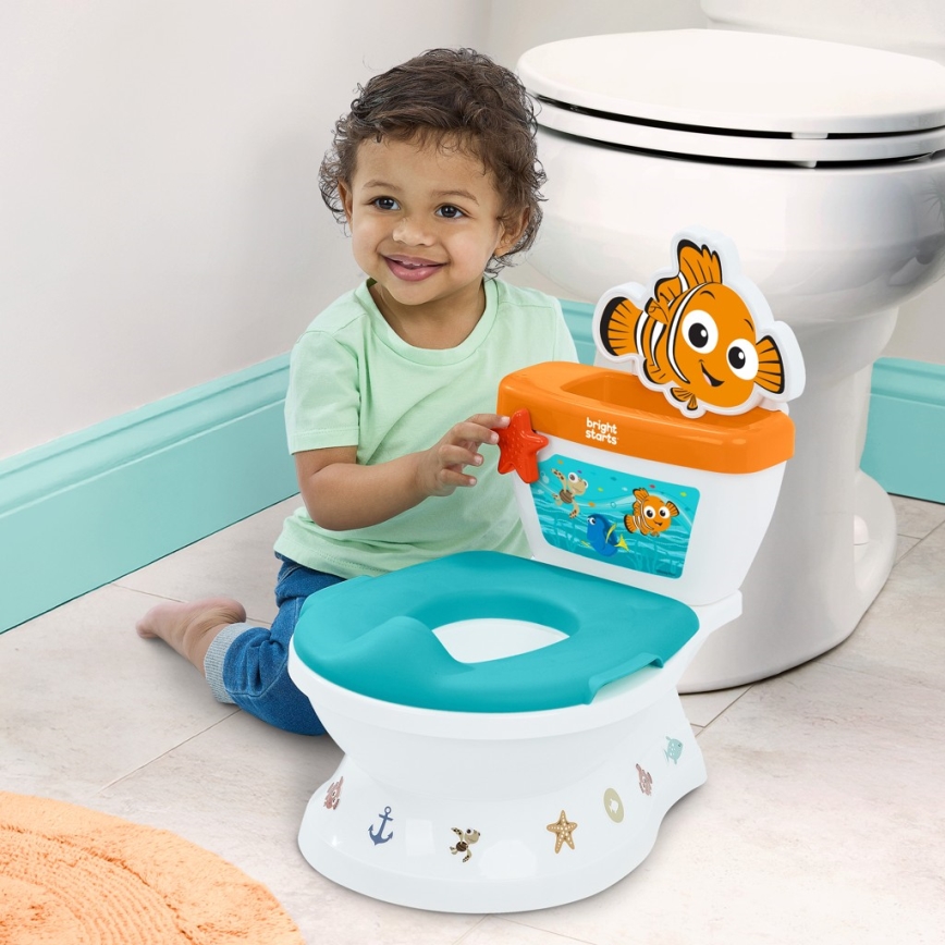 Bright Starts - Penico infantil com som MY SIZE Finding Nemo 2x AAA