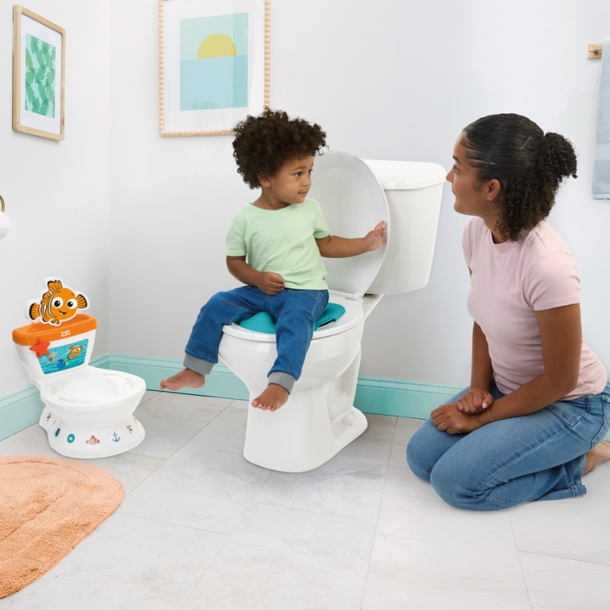 Bright Starts - Penico infantil com som MY SIZE Finding Nemo 2x AAA