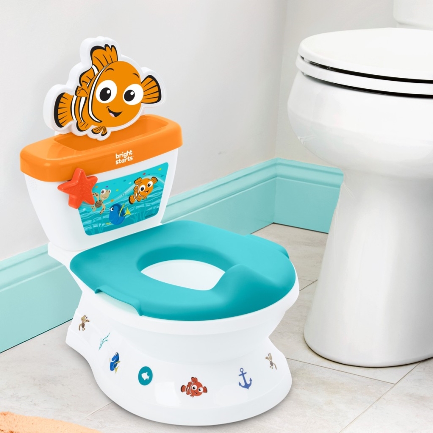 Bright Starts - Penico infantil com som MY SIZE Finding Nemo 2x AAA