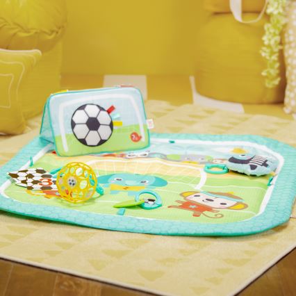 Bright Starts - Tapete de atividades para bebé OBALL GRIP & KICK 3xAA