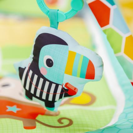Bright Starts - Tapete de atividades para bebé OBALL GRIP & KICK 3xAA