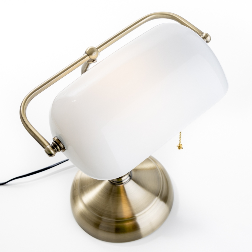 Brilagi - Abajur de substituição para candeeiro de mesa BANK OFFICE branco