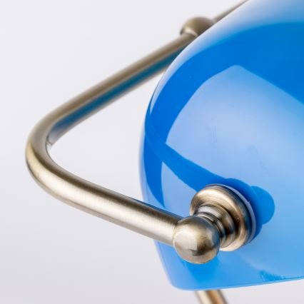 Brilagi - Abajur de substituição para candeeiro de mesa BANK OFFICE azul