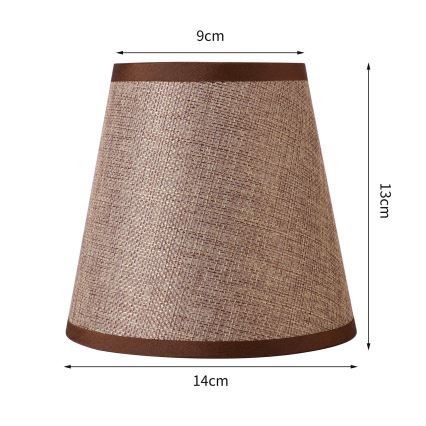 Brilagi - Abajur universal NUBILA E27 13x9 cm castanho