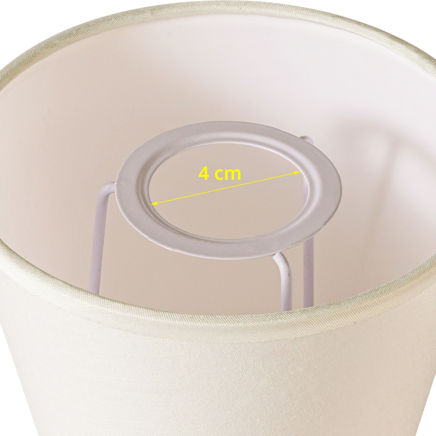 Brilagi - Abajur universal NUBILA E27 13x9 cm creme