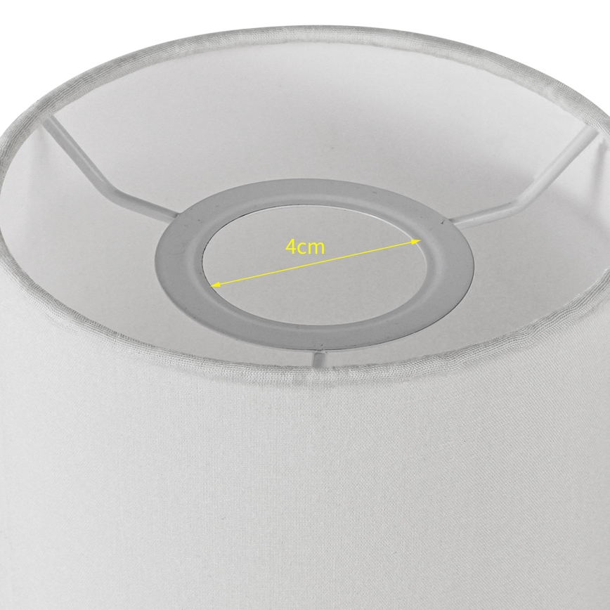 Brilagi - Abajur universal NUBILA E27 15,5x14 cm branco