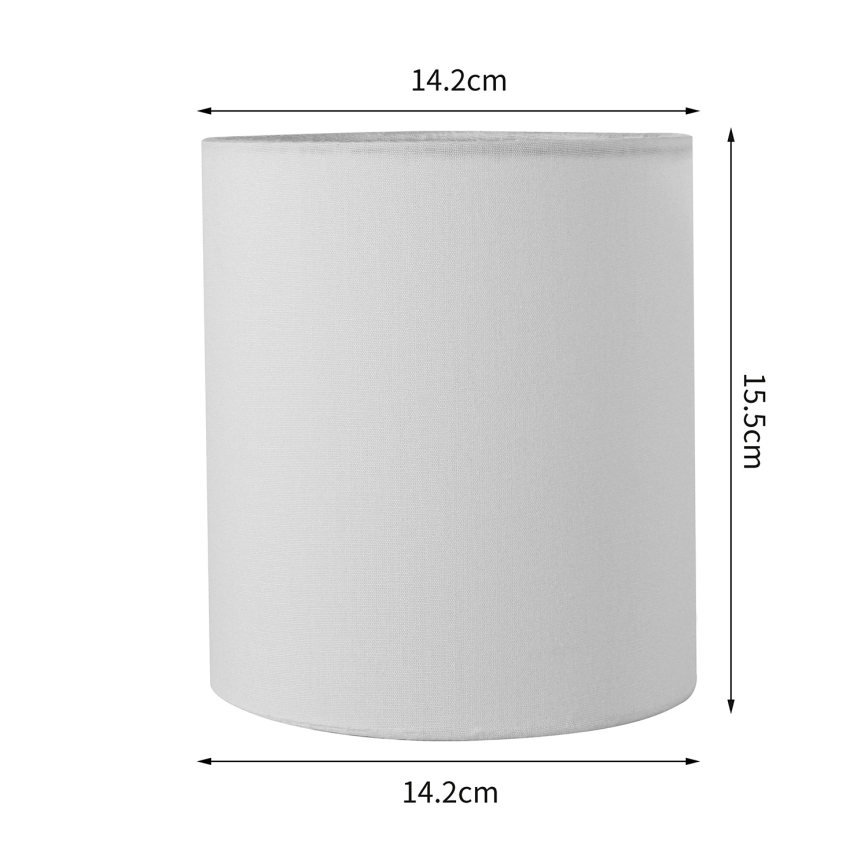 Brilagi - Abajur universal NUBILA E27 15,5x14 cm branco