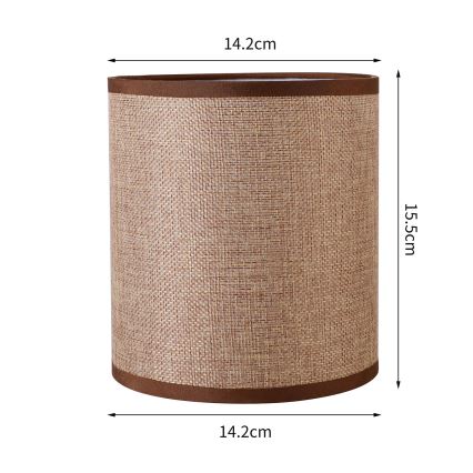 Brilagi - Abajur universal NUBILA E27 15,5x14 cm castanho