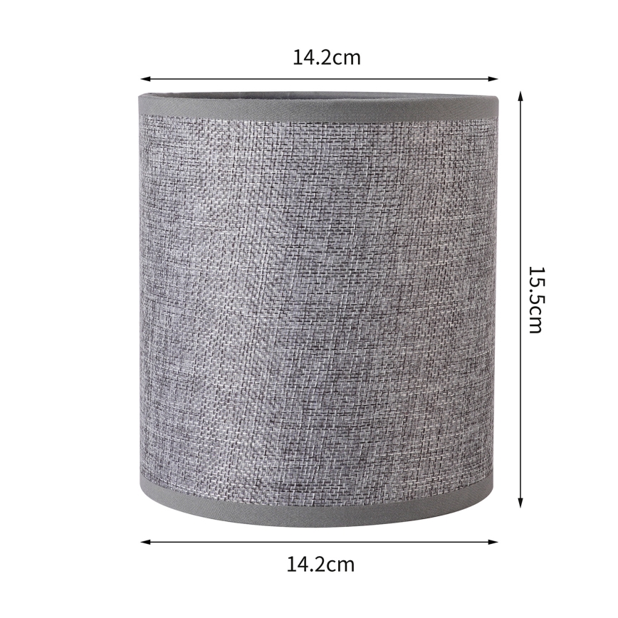 Brilagi - Abajur universal NUBILA E27 15,5x14 cm cinza