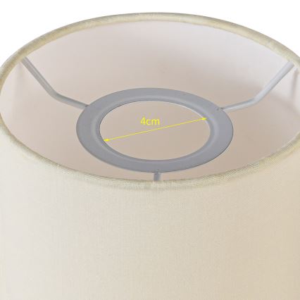 Brilagi - Abajur universal NUBILA E27 15,5x14 cm creme