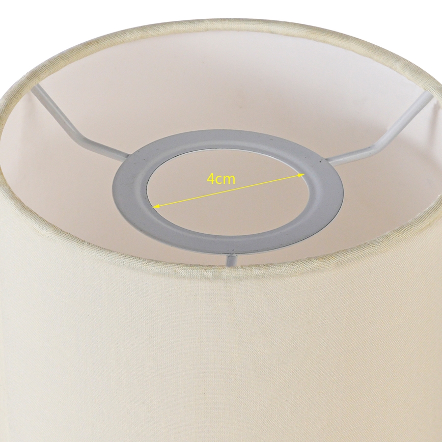 Brilagi - Abajur universal NUBILA E27 15,5x14 cm creme