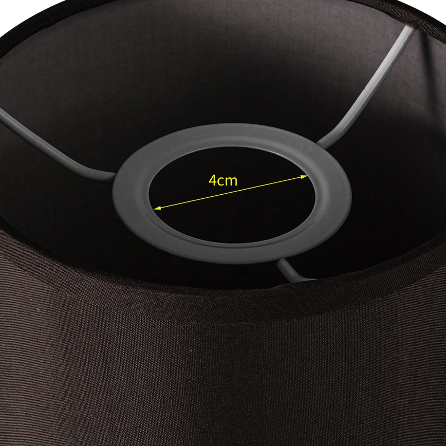 Brilagi - Abajur universal NUBILA E27 15,5x14 cm preto