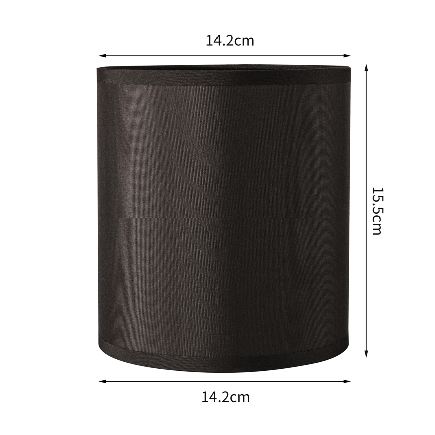 Brilagi - Abajur universal NUBILA E27 15,5x14 cm preto