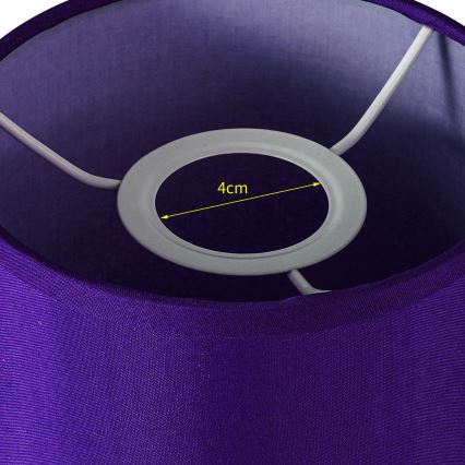 Brilagi - Abajur universal NUBILA E27 15,5x14 cm roxo