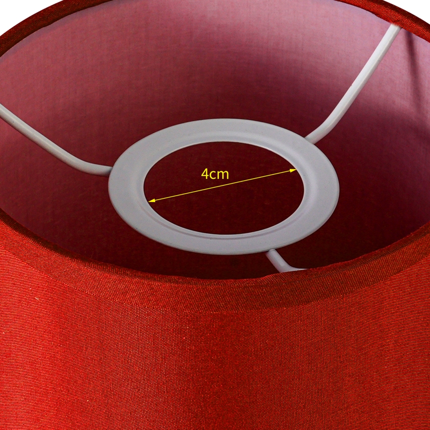 Brilagi - Abajur universal NUBILA E27 15,5x14 cm vermelho