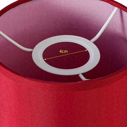Brilagi - Abajur universal NUBILA E27 15,5x14 cm vermelho pompeia