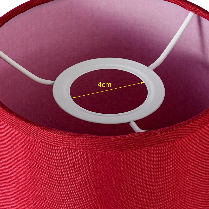 Brilagi - Abajur universal NUBILA E27 15,5x14 cm vermelho pompeia
