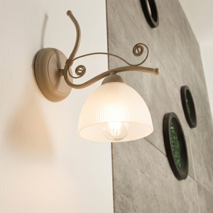 Brilagi - Aplique de parede ANTICO MODERN 1xE27/60W/230V bege