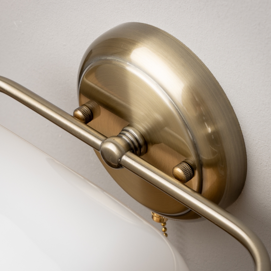 Brilagi - Aplique de parede BANK OFFICE 1xE27/60W/230V latão/branco