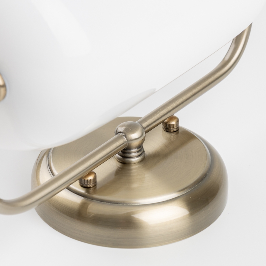 Brilagi - Aplique de parede BANK OFFICE 1xE27/60W/230V latão/branco