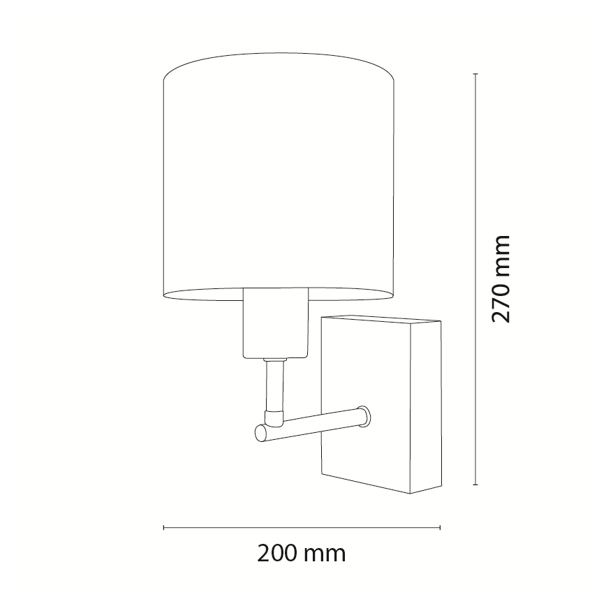 Brilagi - Candeeiro de parede infantil BOBO WOOD 1xE27/25W/230V carvalho/preto/branco/ursinhos