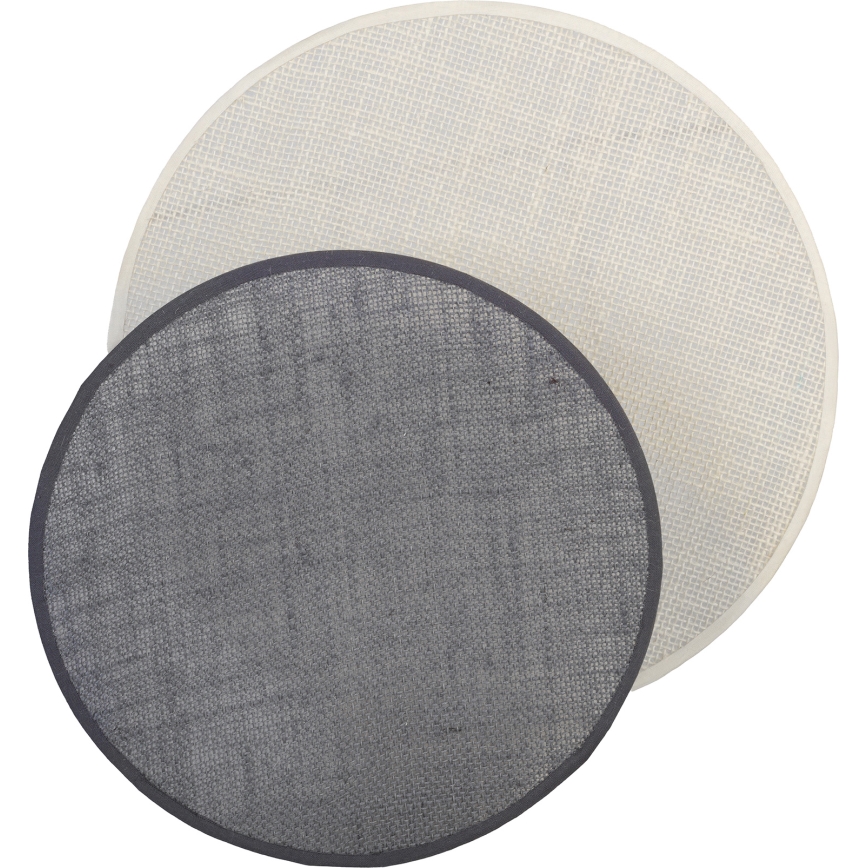 Brilagi - Aplique de parede CIRCLES 1xE27/60W/230V Ø 35 cm creme/cinzento