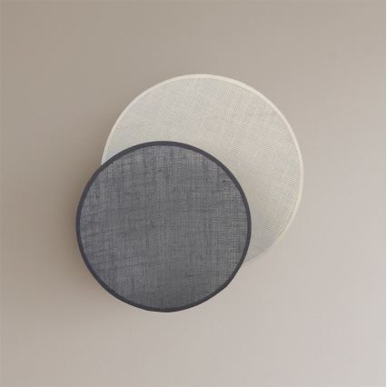 Brilagi - Aplique de parede CIRCLES 1xE27/60W/230V Ø 35 cm creme/cinzento